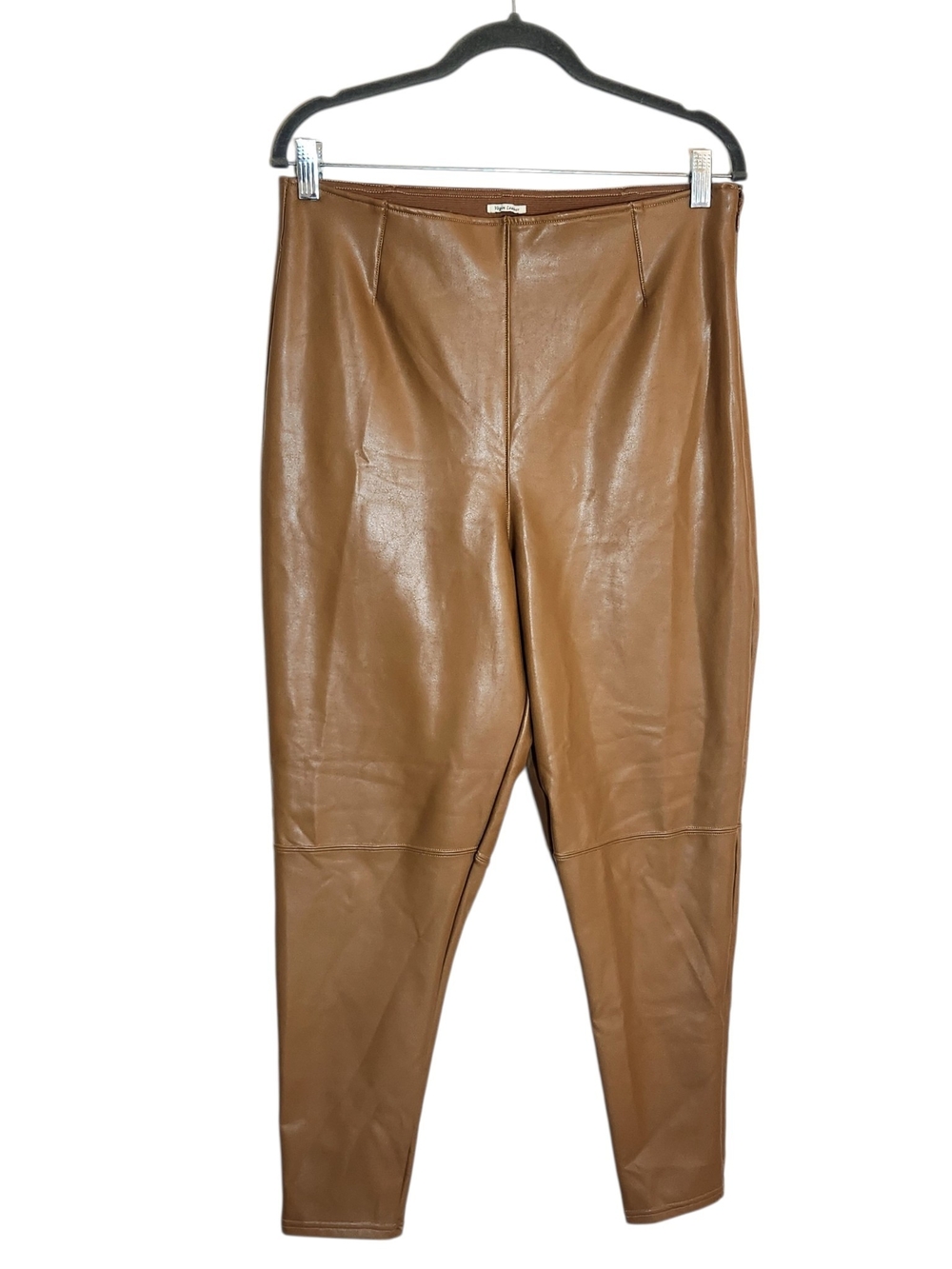 Abercrombie and Fitch Light Brown Faux Leather Pants Size XL